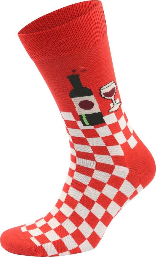 Happy Socks Sokken met labelstitching model 'Wine And Dine' - Foto 2