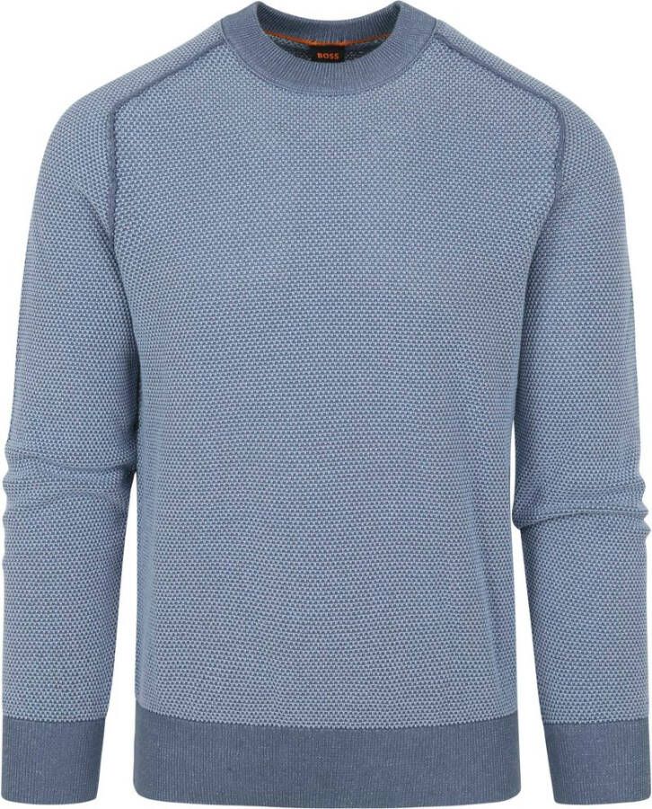 BOSS Casualwear Gebreide pullover met structuurmotief model 'AKOPAK'