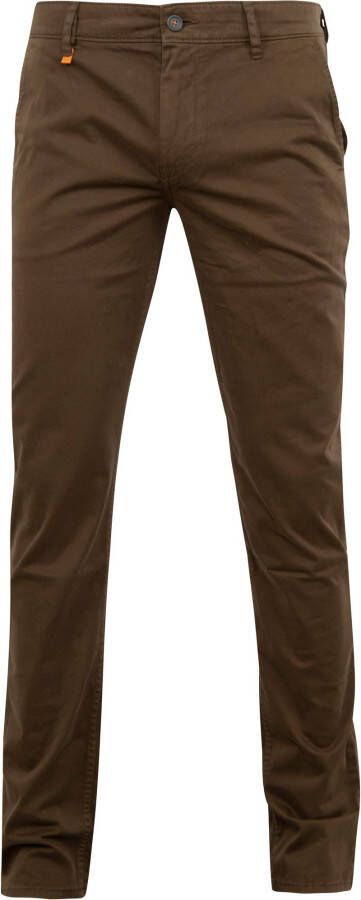 BOSS Casualwear Slim fit chino met labelpatch model 'Schino'