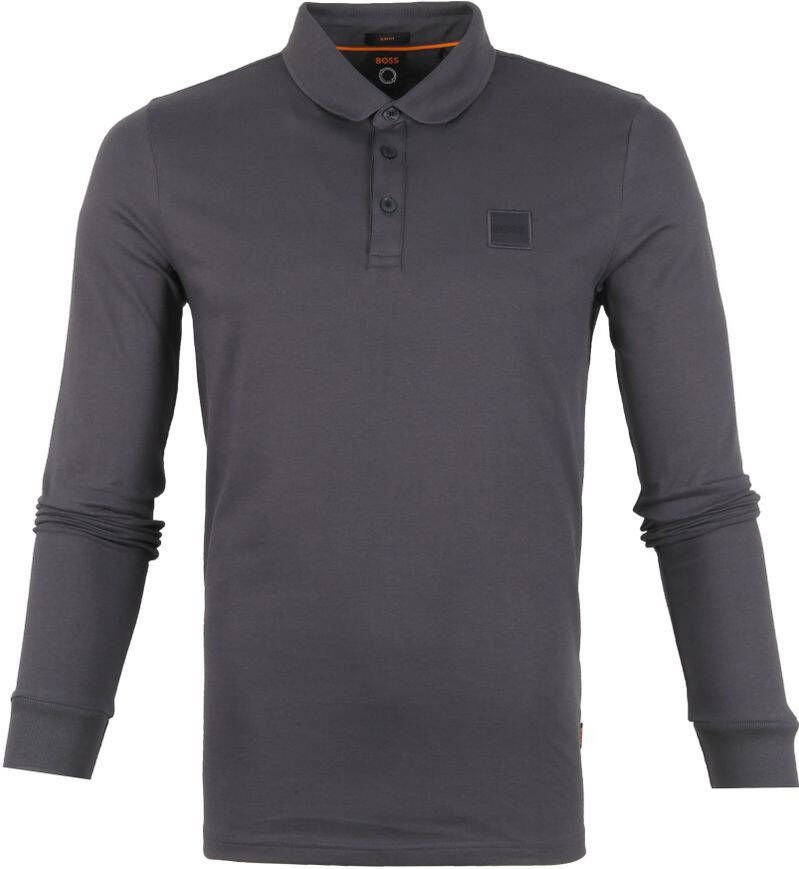 Hugo Boss LS Polo Passerby Responsible Antraciet
