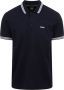Hugo Boss Heren Polo met Details en Contrast Logo Model 50469055 Paddy Donkerblauwe Kleur Blue Heren - Thumbnail 2