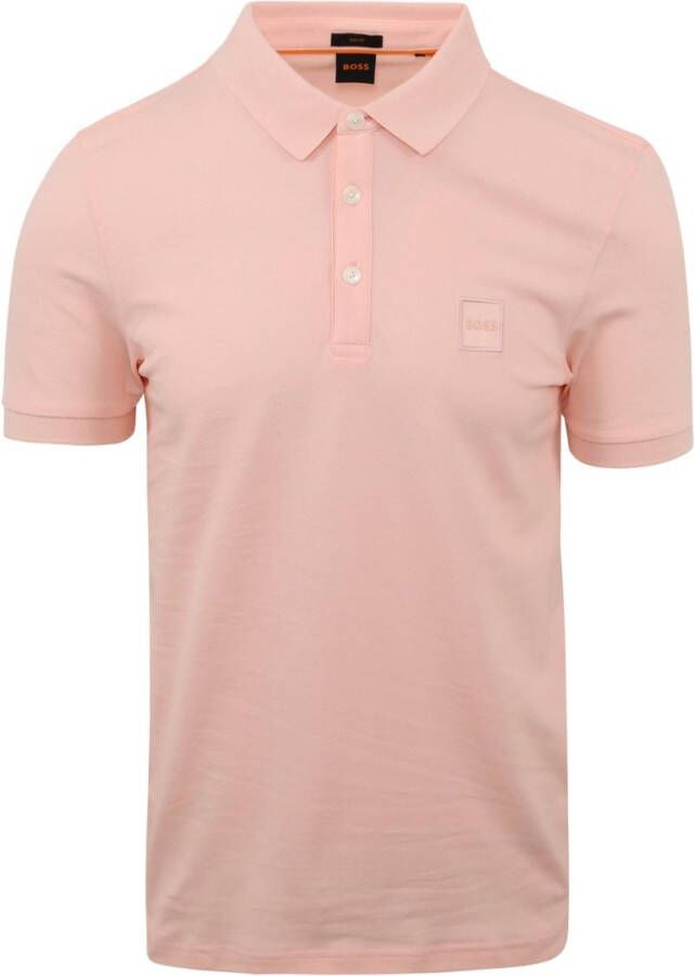Boss Orange Poloshirt met logostitching model 'PASSENGER' - Foto 2