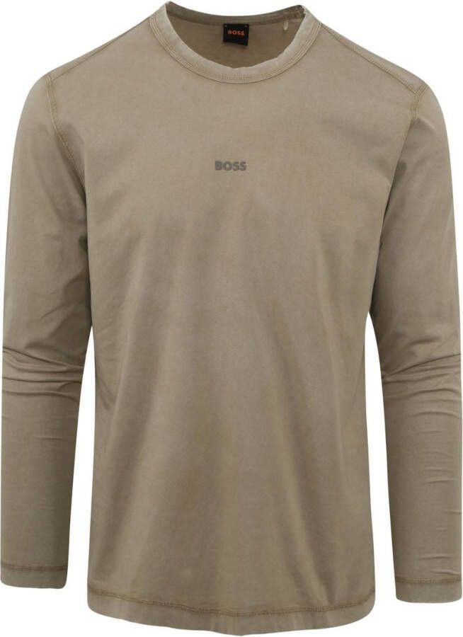 Hugo Boss T-shirt Tokkslong Beige Heren