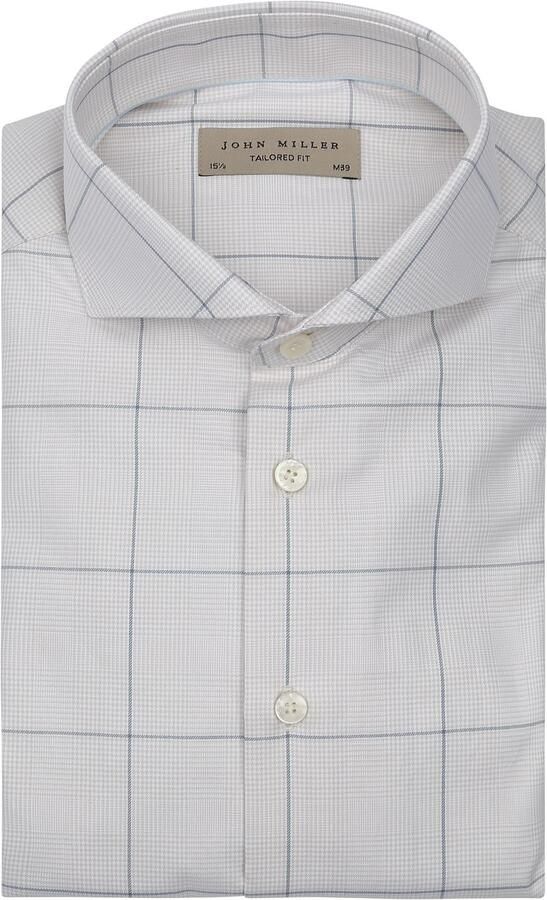 John Miller Overhemd Check Beige - Foto 1