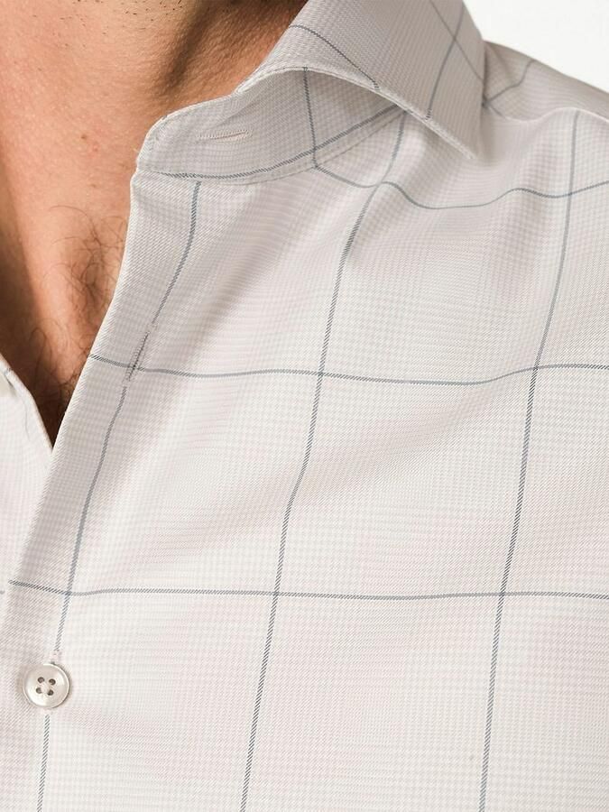 John Miller Overhemd Check Beige - Foto 2
