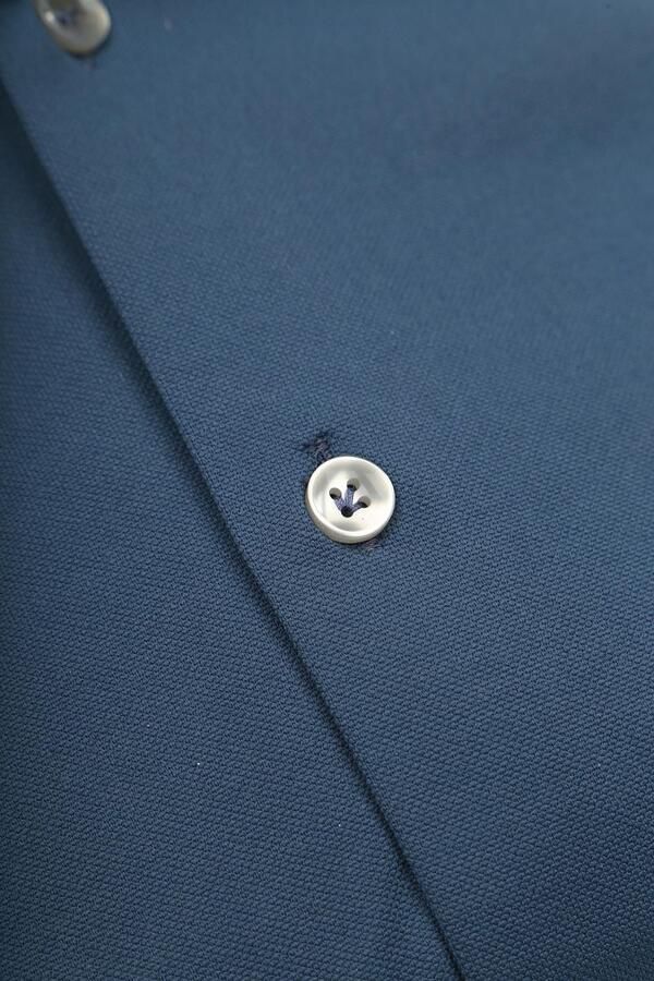 John Miller Overhemd Hyperstretch Indigo - Foto 2