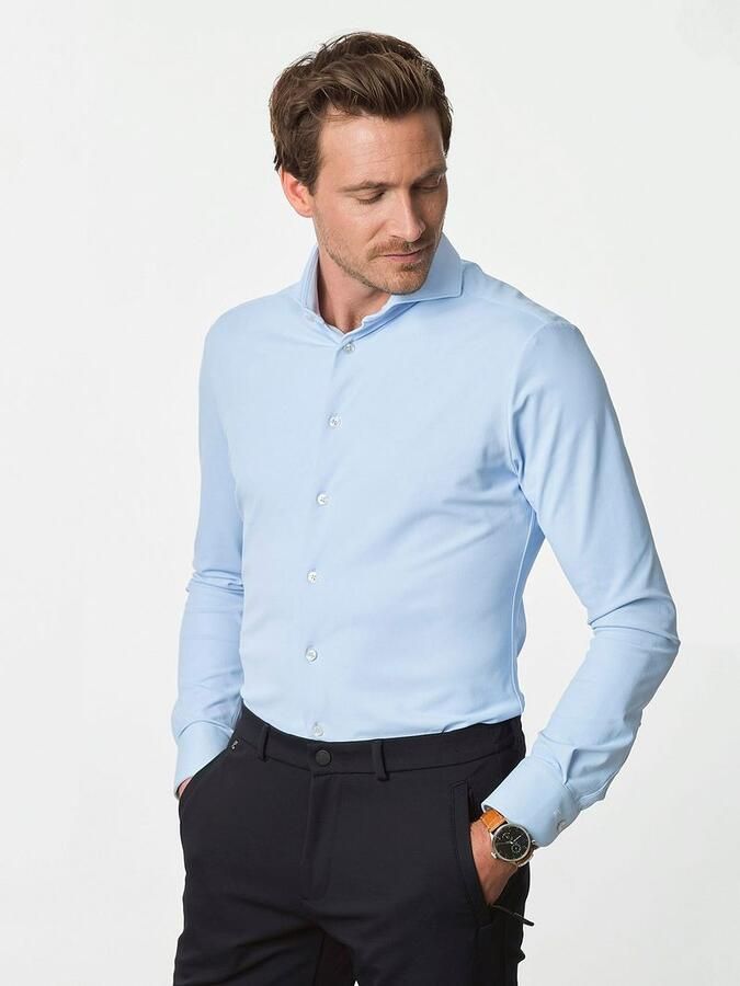 John Miller Slim Fit Hyperstretch Overhemd Blue Heren - Foto 2