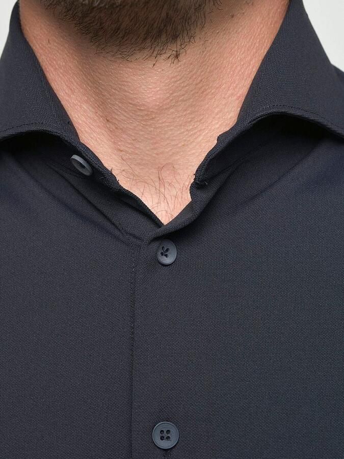 John Miller Overhemd Hyperstretch Navy - Foto 2