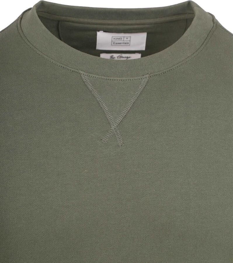 KING Essentials The George Sweater Olijfgroen - Foto 2