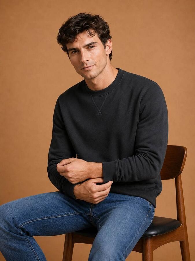 KING Essentials The George Sweater Zwart - Foto 3