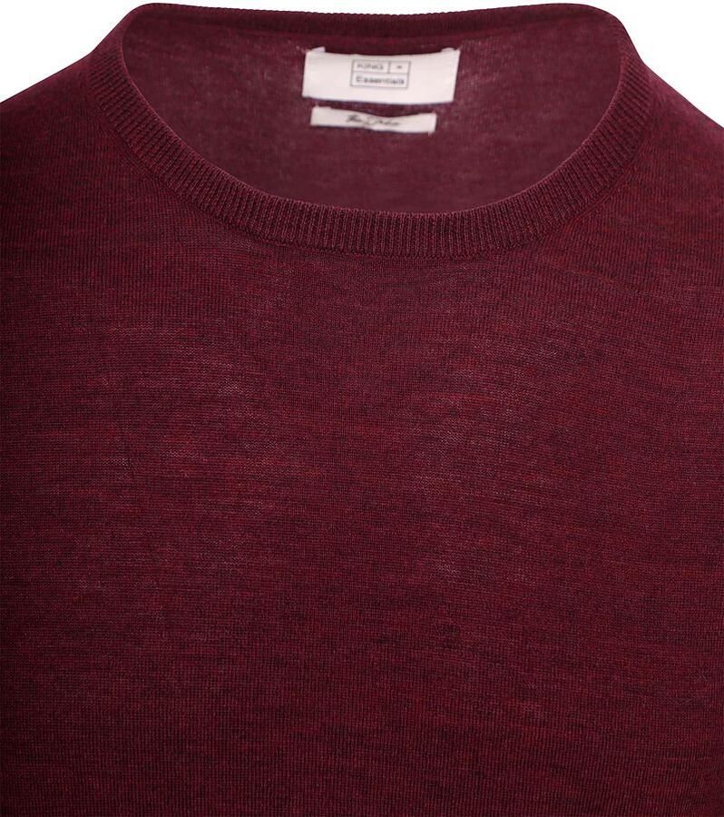 KING Essentials The John Pullover Merino Burgundy - Foto 2
