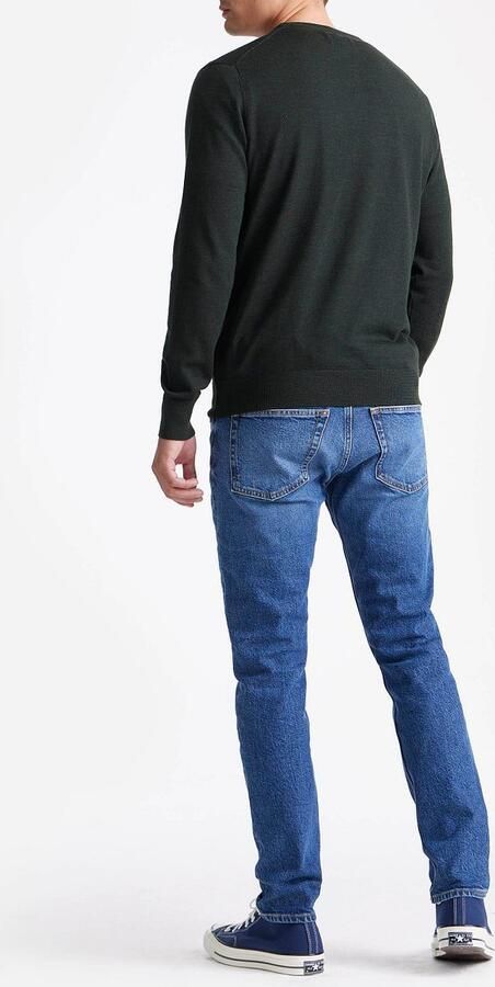 KING Essentials The John Pullover Merino Donkergroen - Foto 3