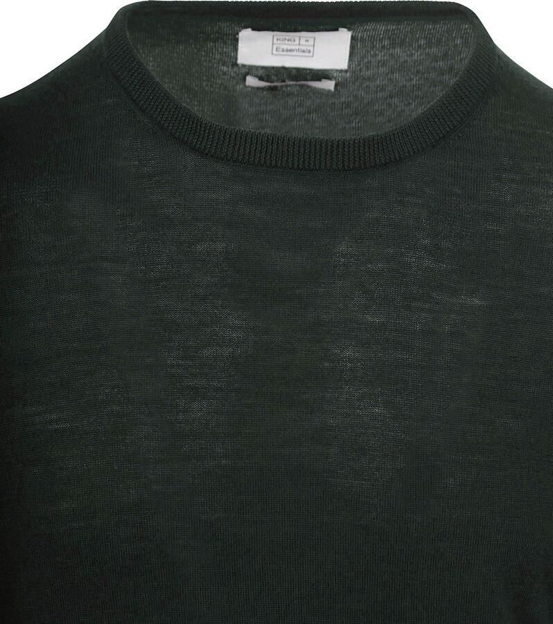 KING Essentials The John Pullover Merino Donkergroen - Foto 2