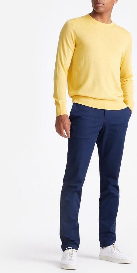 KING Essentials The John Pullover Merino Geel - Foto 3