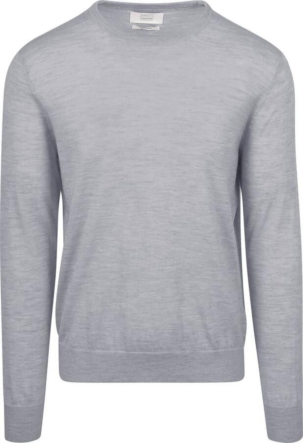 KING Essentials The John Pullover Merino Grijs