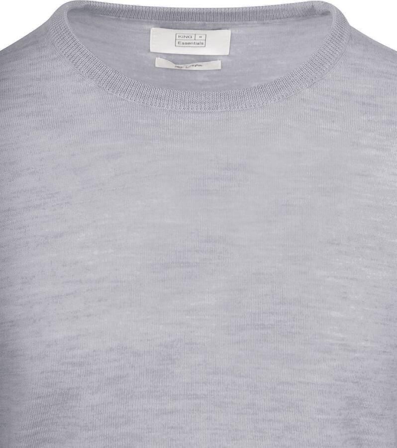 KING Essentials The John Pullover Merino Grijs - Foto 2
