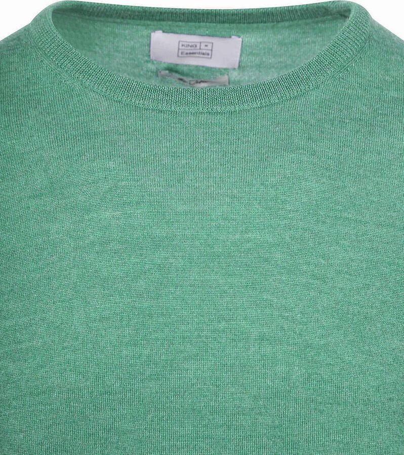 KING Essentials The John Pullover Merino Groen - Foto 2