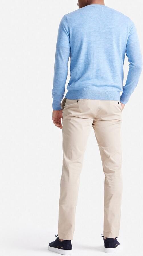 KING Essentials The John Pullover Merino Lichtblauw