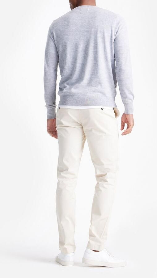 KING Essentials The John Pullover Merino Lichtgrijs - Foto 3