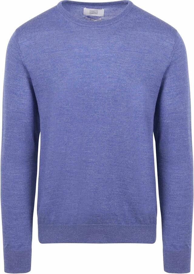 KING Essentials The John Pullover Merino Mid Blauw