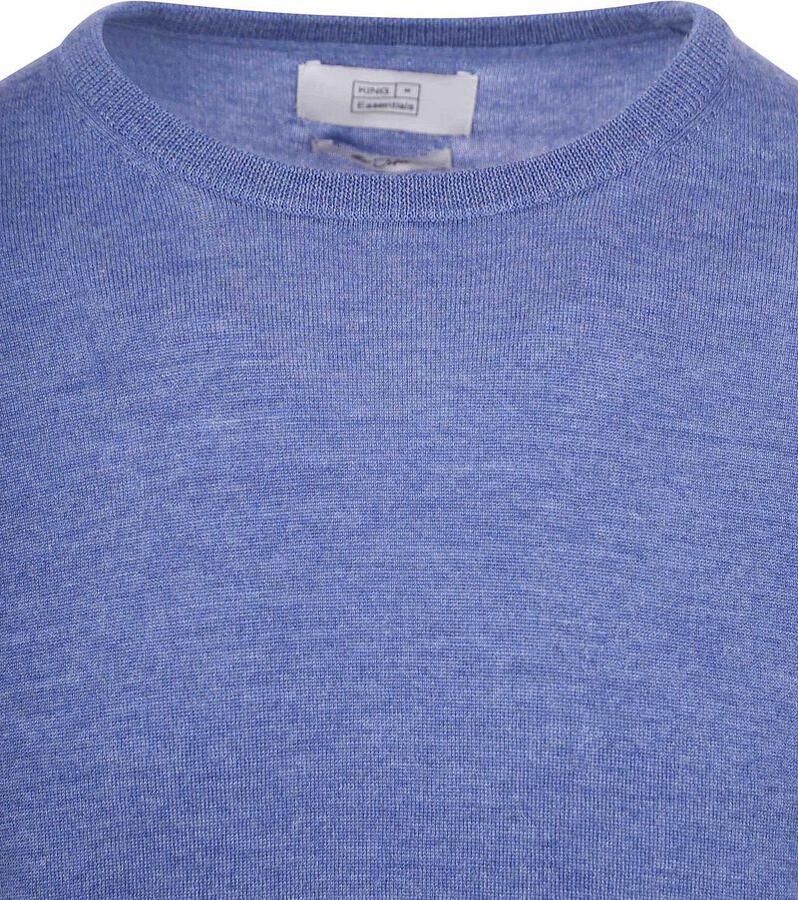 KING Essentials The John Pullover Merino Mid Blauw - Foto 2