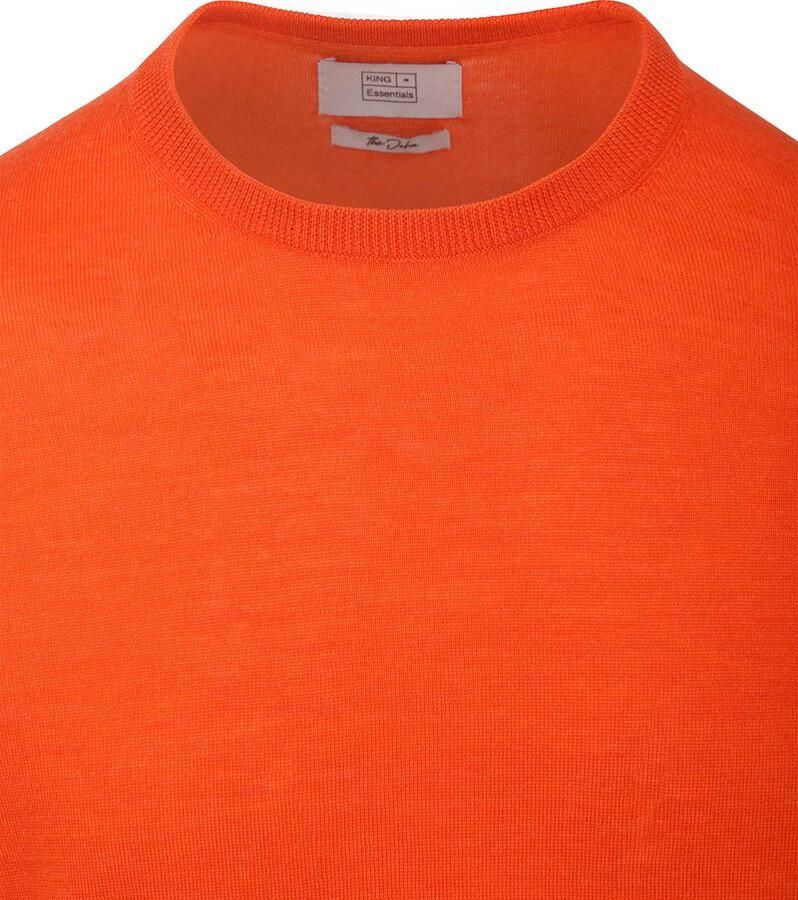 KING Essentials The John Pullover Merino Oranje - Foto 2