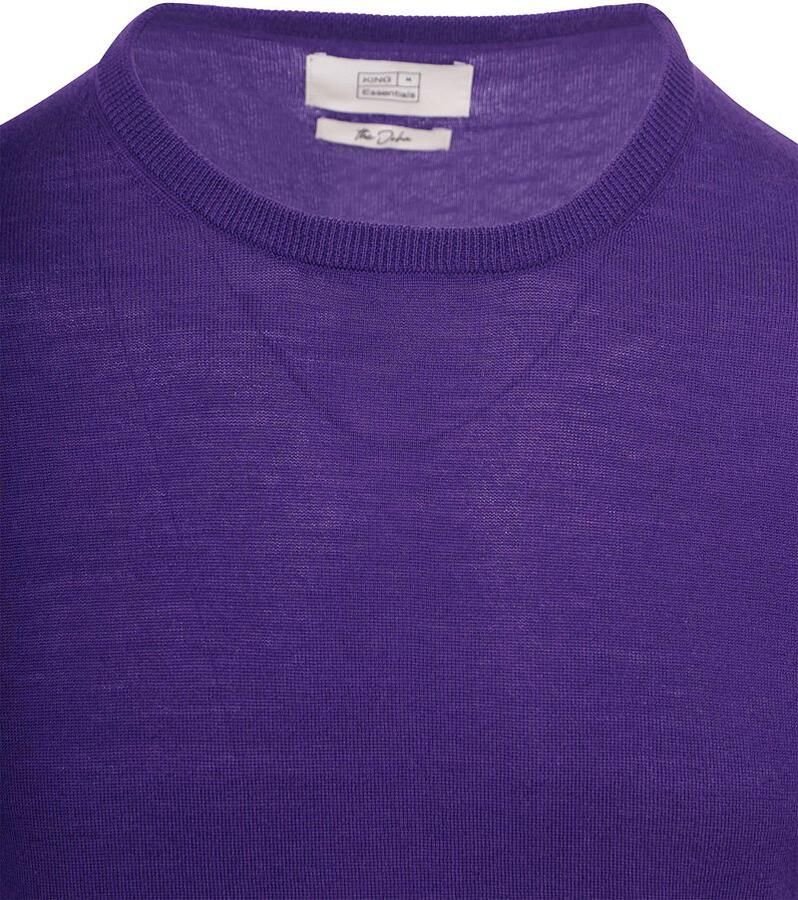 KING Essentials The John Pullover Merino Paars - Foto 2