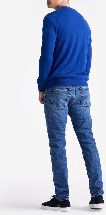 KING Essentials The John Pullover Merino Royal Blauw