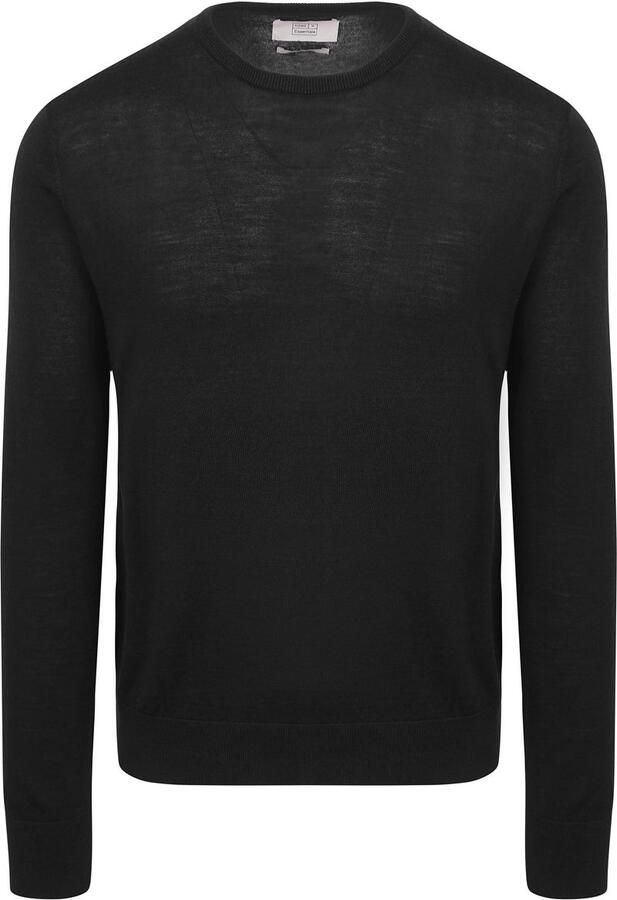 KING Essentials The John Pullover Merino Zwart