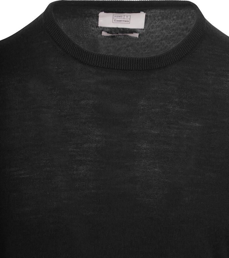 KING Essentials The John Pullover Merino Zwart - Foto 2