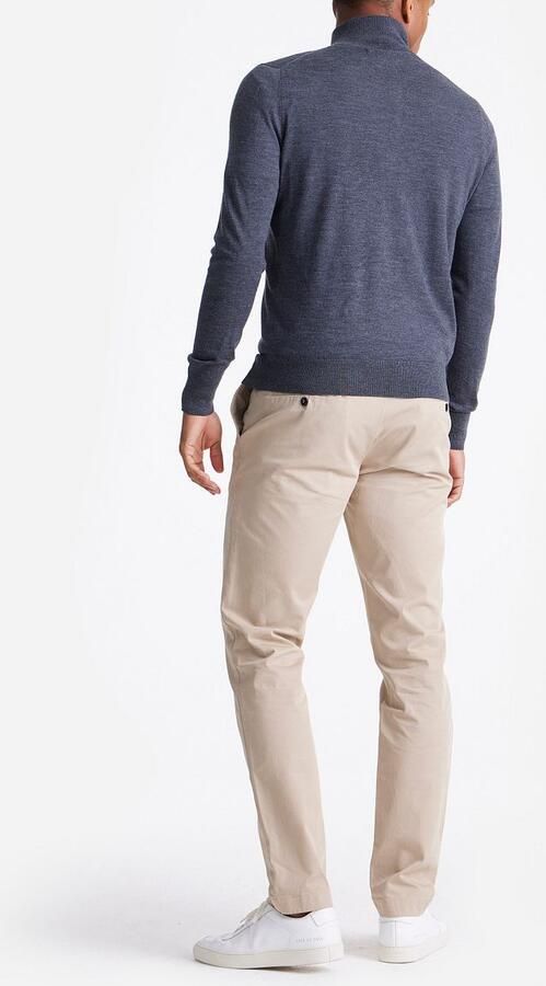 KING Essentials The Michael Half Zip Pull Merino Antraciet