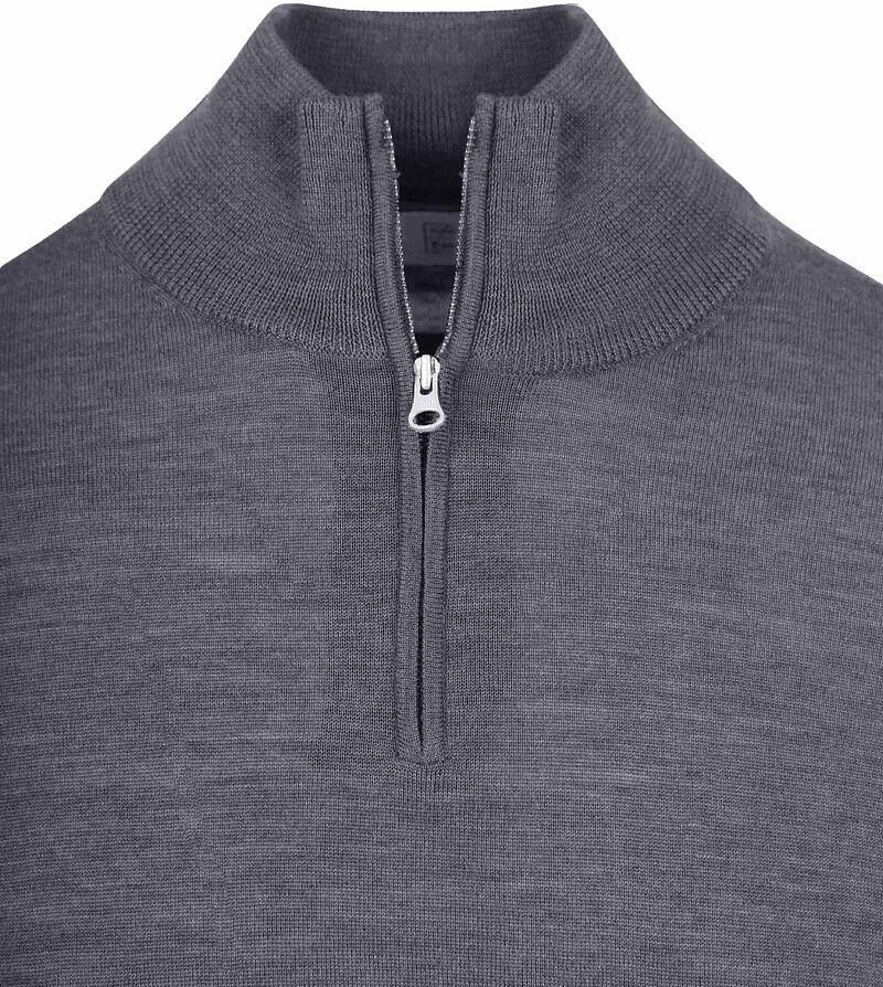 KING Essentials The Michael Half Zip Pull Merino Antraciet - Foto 2