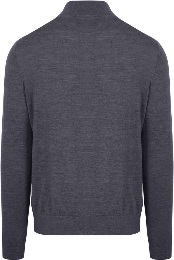 KING Essentials The Michael Half Zip Pull Merino Antraciet - Foto 3