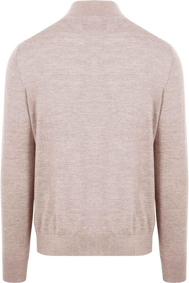 KING Essentials The Michael Half Zip Pull Merino Greige - Foto 3