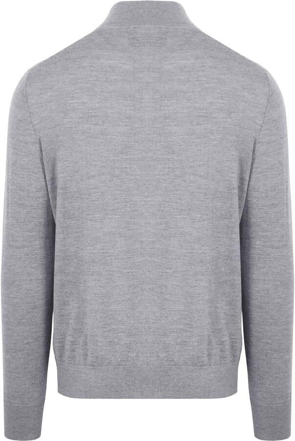 KING Essentials The Michael Half Zip Pull Merino Grijs - Foto 3