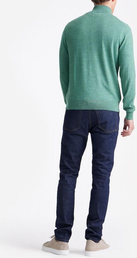KING Essentials The Michael Half Zip Pull Merino Groen