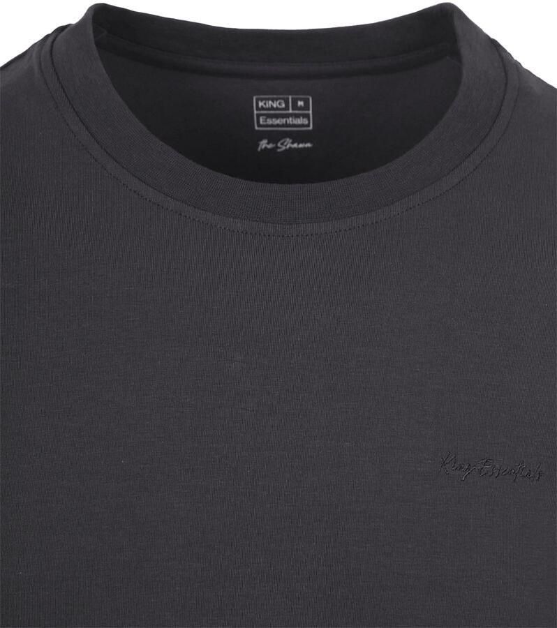 KING Essentials The Shawn T-Shirt Antraciet - Foto 2