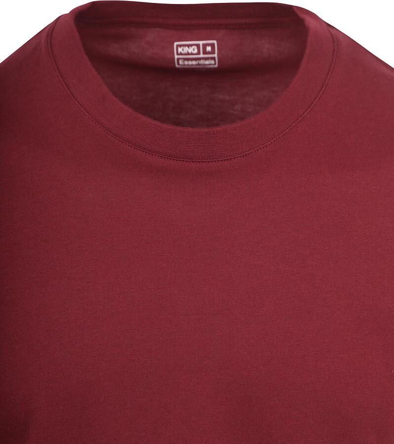 KING Essentials The Steve T-Shirt Burgundy - Foto 2
