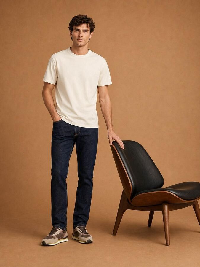 KING Essentials The Steve T-Shirt Ecru - Foto 4