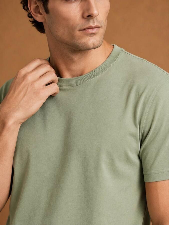 KING Essentials The Steve T-Shirt Lichtgroen - Foto 3