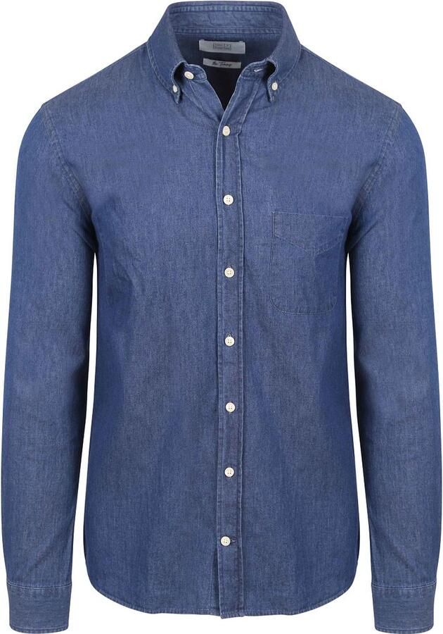 KING Essentials The Tommy Denim Overhemd Chambray Blauw