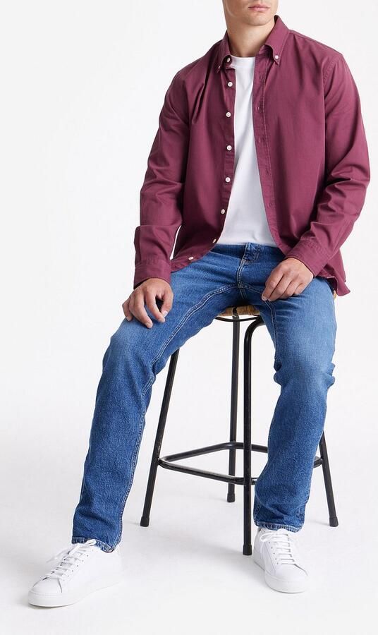 KING Essentials The Tommy Overhemd Bordeaux - Foto 2