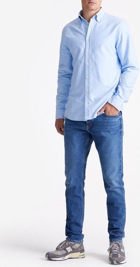 KING Essentials The Tommy Oxford Overhemd Lichtblauw - Foto 3