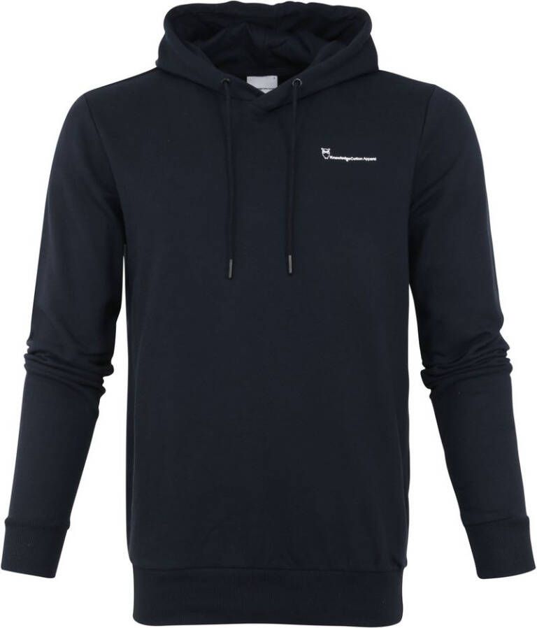 Knowledge Cotton Apparel Iep hoodie Blauw Heren