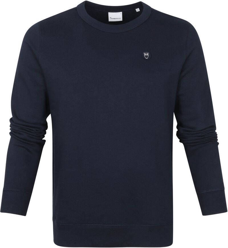 Knowledge Cotton Apparel Elm Trui Blauw Heren