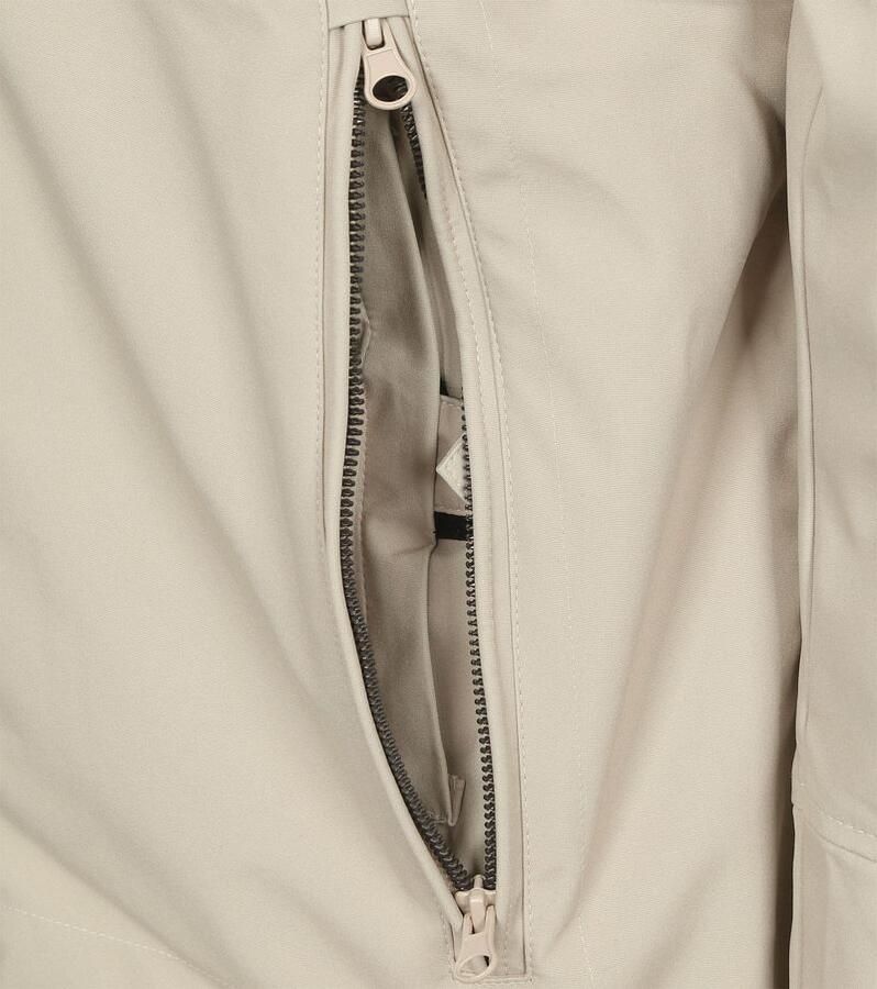 Knowledge Cotton Apparel Trainingsjack Climate Shell Jas Ecru