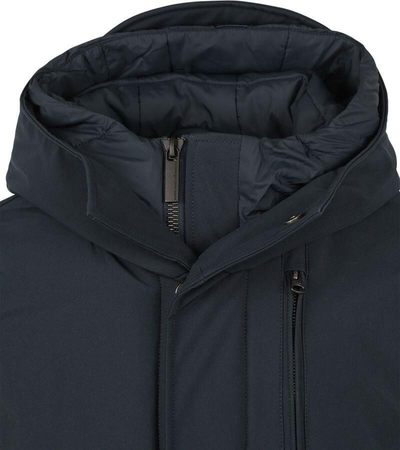 Knowledge Cotton Apparel Parka Jas Climate Shell Jas Navy - Foto 2