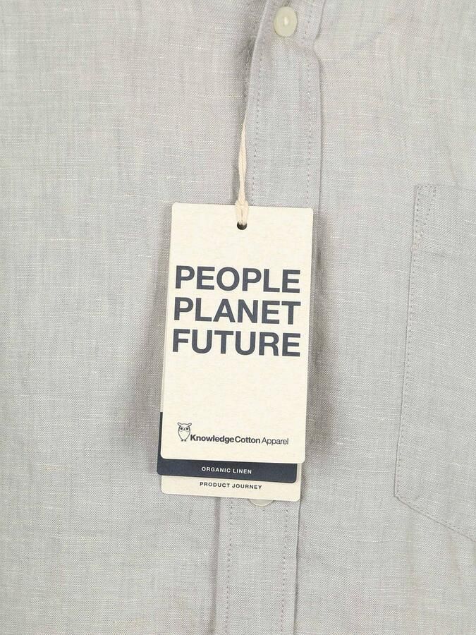 KnowledgeCotton Apparel Knowledge Cotton Apparel Shirt Stripe Grey - Foto 4