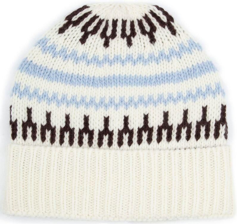 Knowledge Cotton Apparel Pet Muts Wol Print Off white
