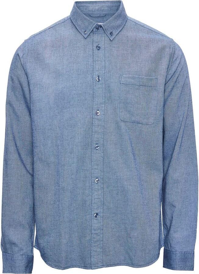 KnowledgeCotton Apparel Overhemd Blauw